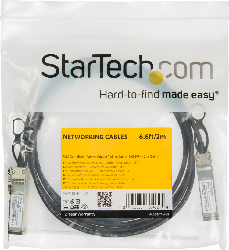 Startech SFP10GPC2M - 10 GbE, Cable de conexión directa 10GBase (3)