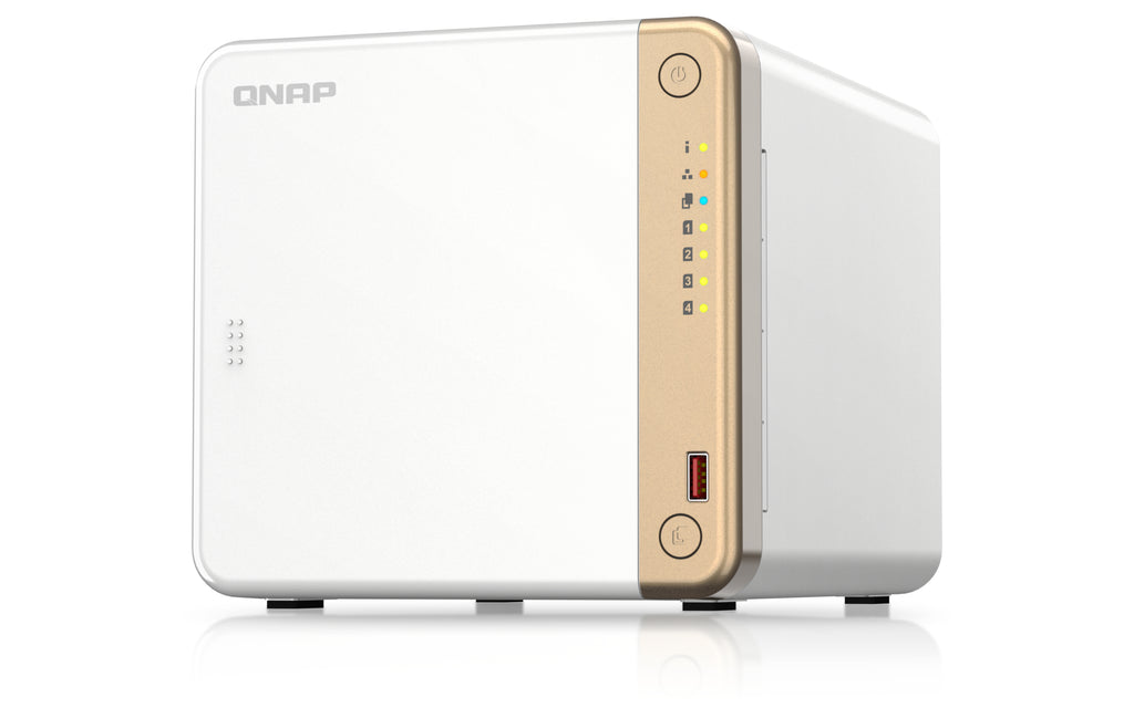 QNAP TS-462-2G servidor de almacenamiento NAS Torre Intel® Celeron® N4505 2 GB DDR4 0 TB QNAP QTS Blanco (8)