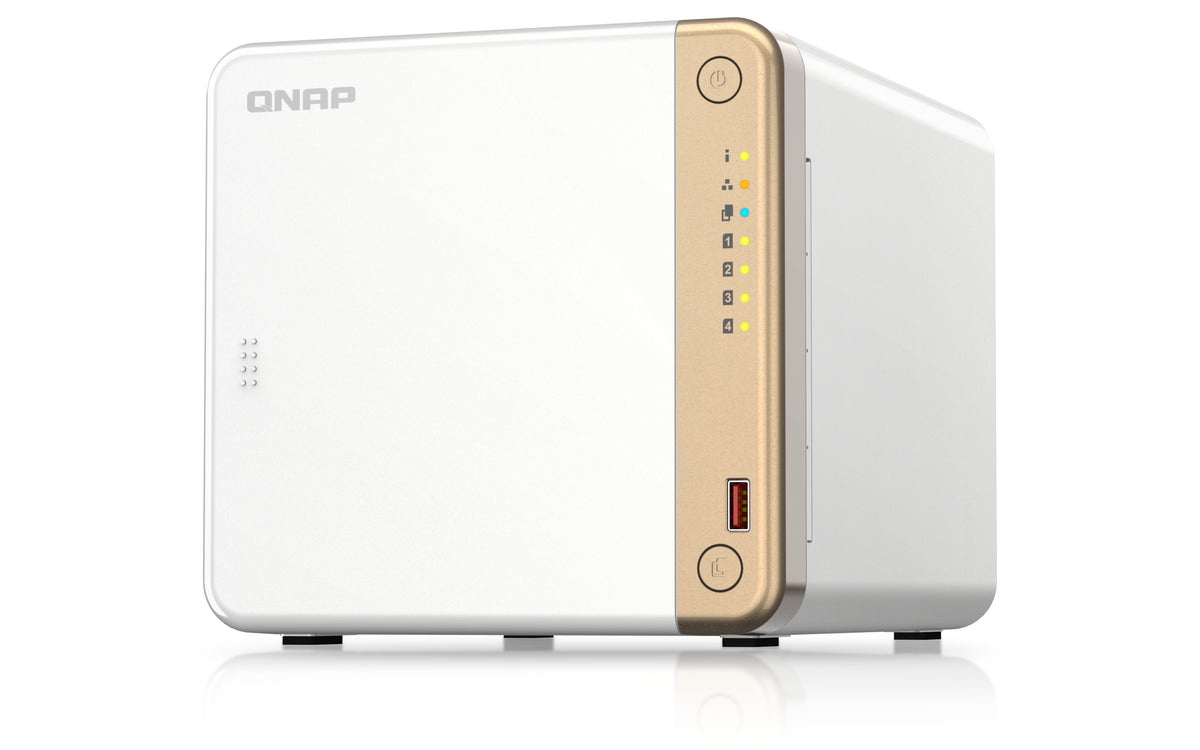 QNAP TS-462-2G servidor de almacenamiento NAS Torre Intel® Celeron® N4505 2 GB DDR4 0 TB QNAP QTS Blanco (8)