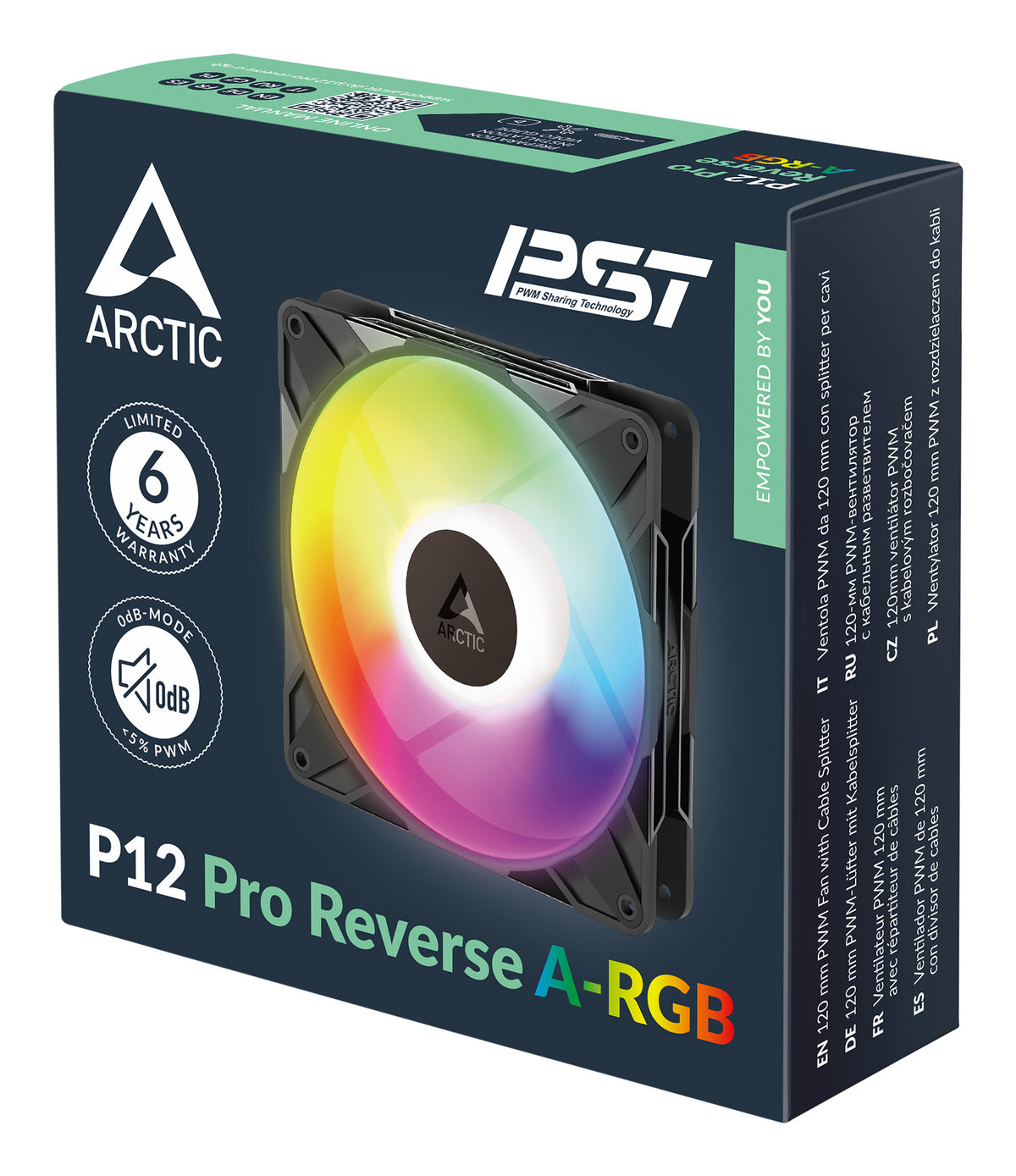 ARCTIC Freezer P12 Pro Reverse A-RGB Carcasa del ordenador Ventilador 12 cm Negro 1 pieza(s) (8)