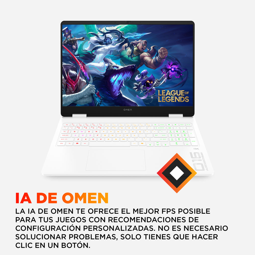 HP OMEN Gaming 16-am0046ns Intel® Core™ i9 i9-14900HX Portátil 40,6 cm (16") 2K 32 GB DDR5-SDRAM 1 TB SSD NVIDIA GeForce RTX 5060 Wi-Fi 6 (802.11ax) FreeDOS Blanco (9)
