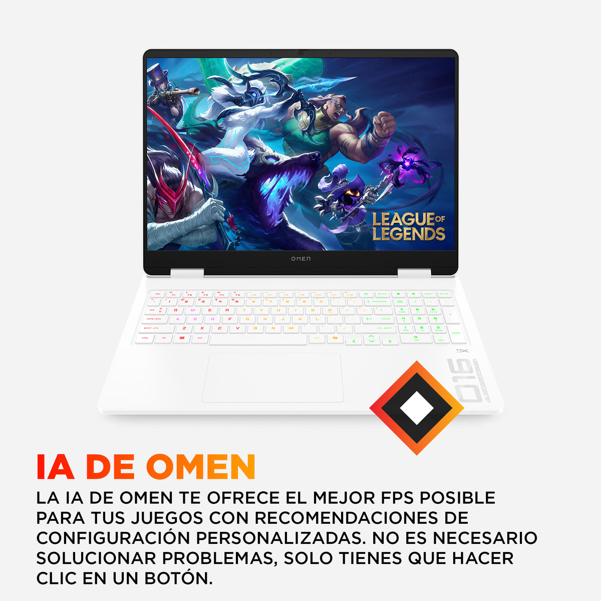 HP OMEN Gaming 16-am0046ns Intel® Core™ i9 i9-14900HX Portátil 40,6 cm (16") 2K 32 GB DDR5-SDRAM 1 TB SSD NVIDIA GeForce RTX 5060 Wi-Fi 6 (802.11ax) FreeDOS Blanco (9)