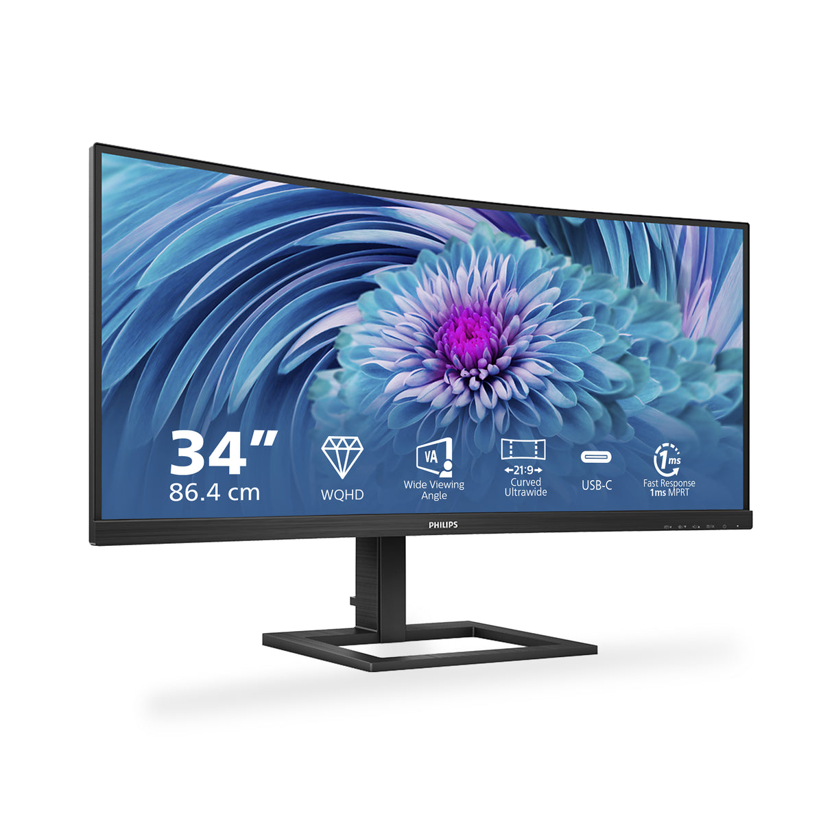 Philips E Line 346E2CUAE/00 pantalla para PC 86,4 cm (34") 3440 x 1440 Pixeles Wide Quad HD+ LCD Negro (2)