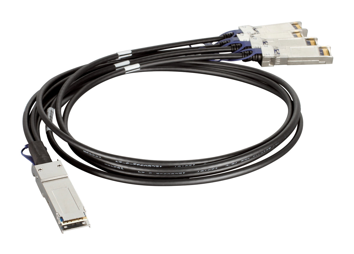 D-Link QSFP+ / 4xSFP+, 1m Cable de fibra óptica e InfiniBand QSFP+ 4 x SFP+ Negro (2)