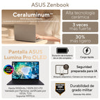 ASUS Zenbook Duo UX8407AA-SN504W Híbrido (2-en-1) 35,6 cm (14") Pantalla táctil LPDDR5x-SDRAM Wi-Fi 7 (802.11be) Gris (5)