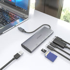 AISENS ASUC-7P031-GR base para portátil y replicador de puertos Alámbrico USB 3.2 Gen 1 (3.1 Gen 1) Type-C (7)