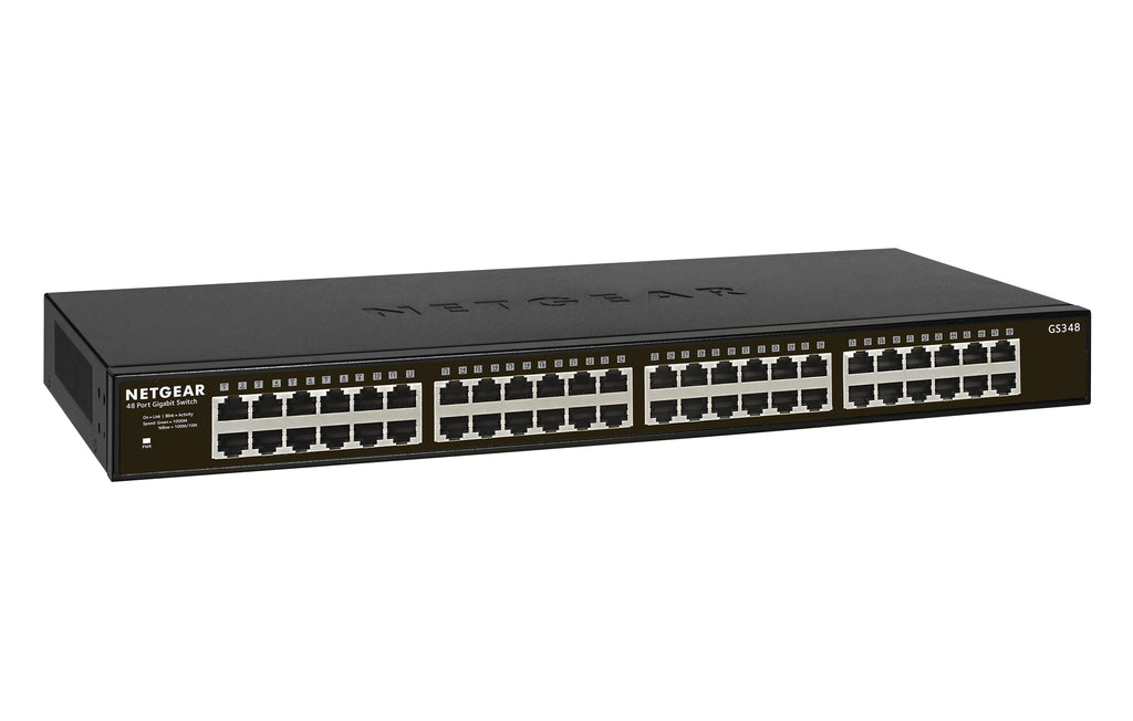 NETGEAR GS348 No administrado Gigabit Ethernet (10/100/1000) 1U Negro (2)