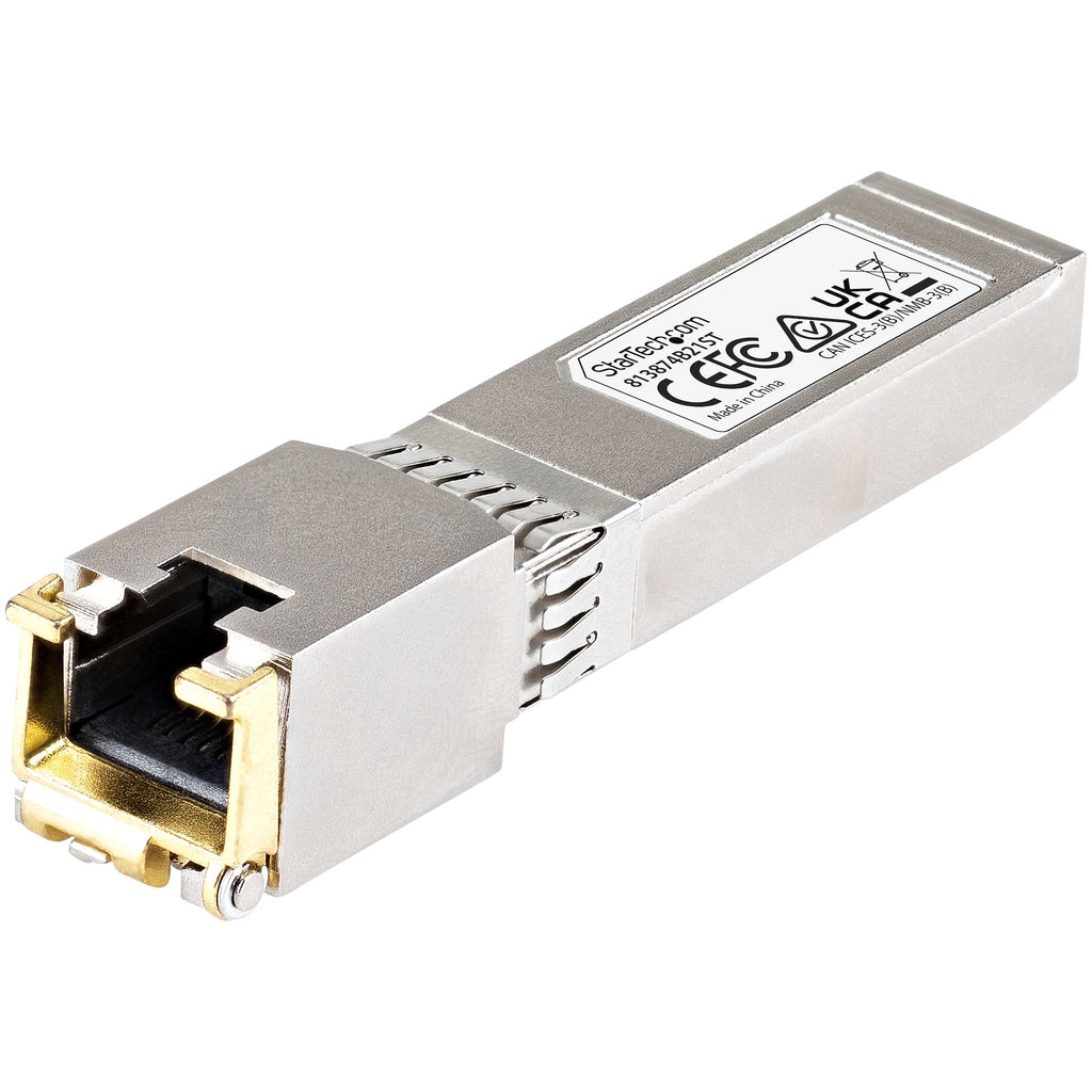 StarTech.com 813874B21ST red modulo transceptor Cobre 10000 Mbit/s SFP+