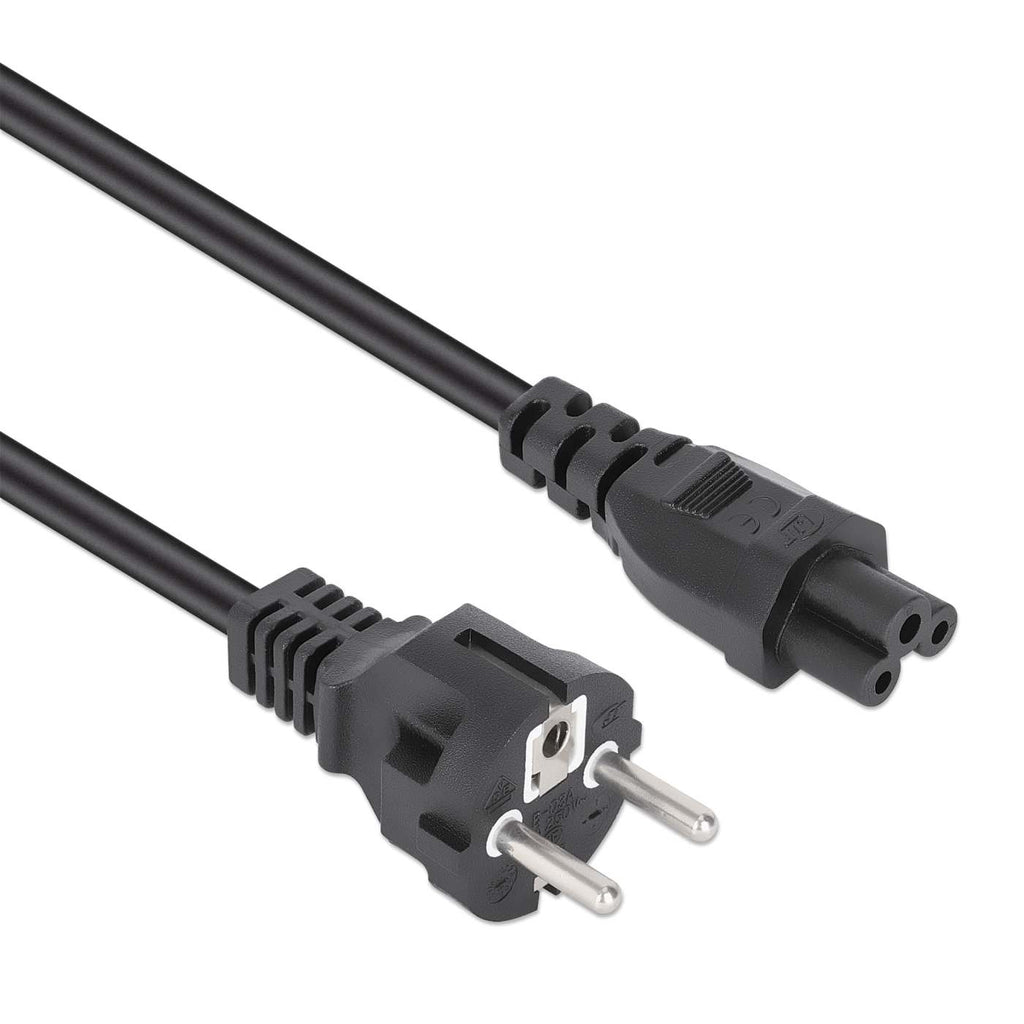 Manhattan 354172 cable de transmisión Negro 1 m CEE7/7 IEC C5 (2)