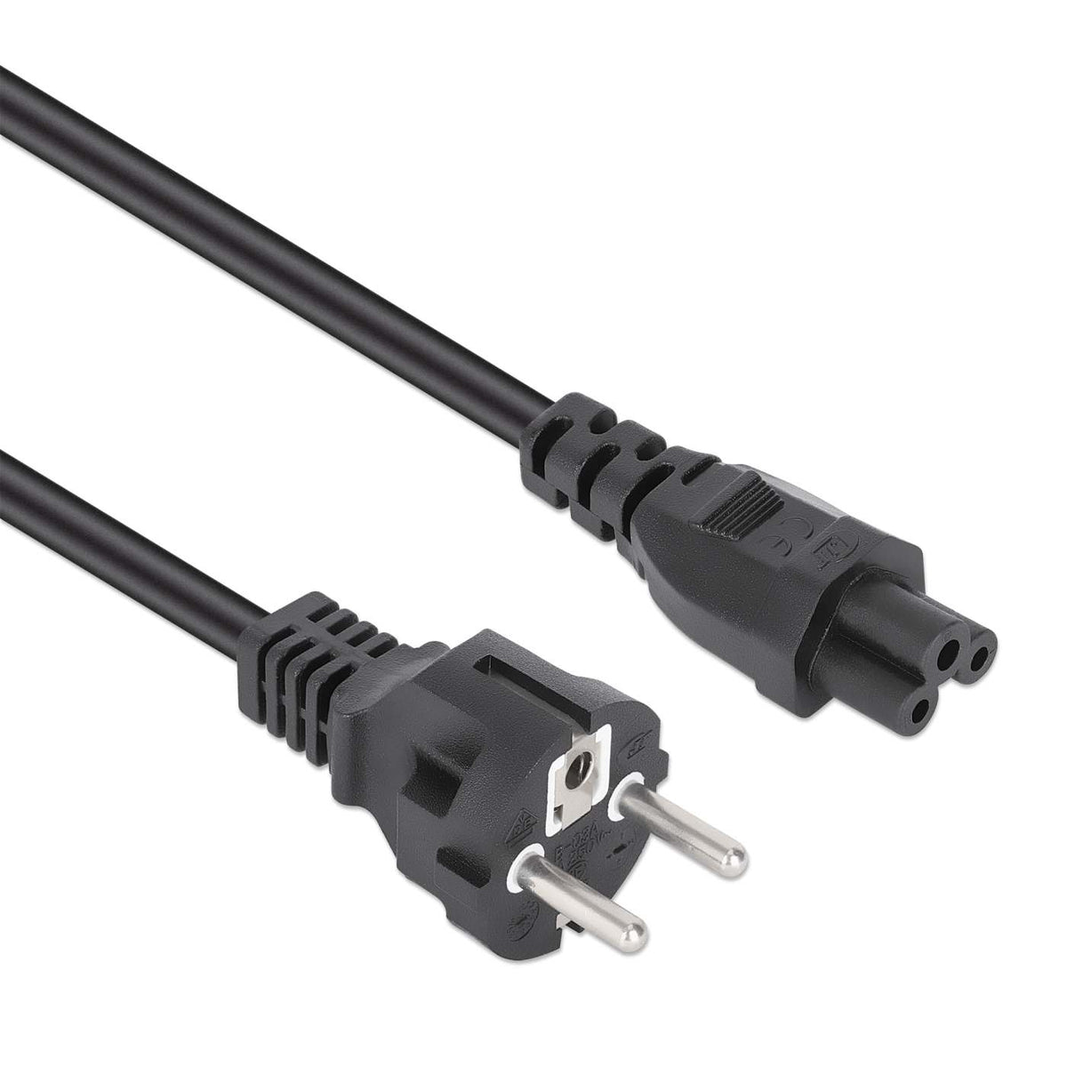 Manhattan 354172 cable de transmisión Negro 1 m CEE7/7 IEC C5 (2)