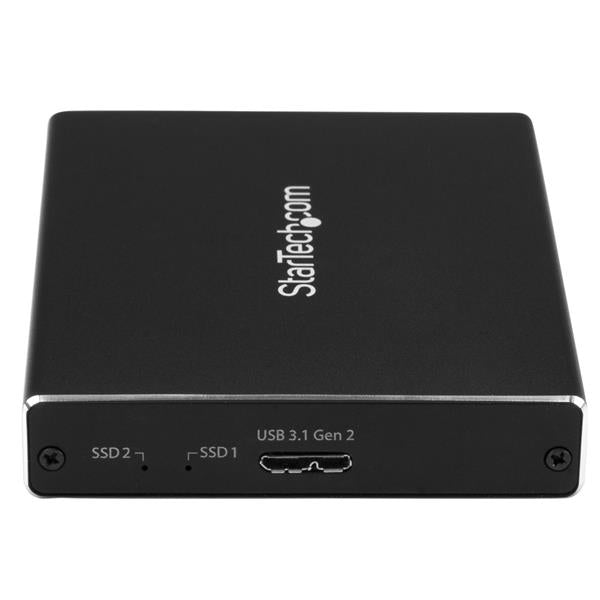 StarTech.com SM22BU31C3R caja para disco duro externo Caja externa para unidad de estado sólido (SSD) Negro (2)