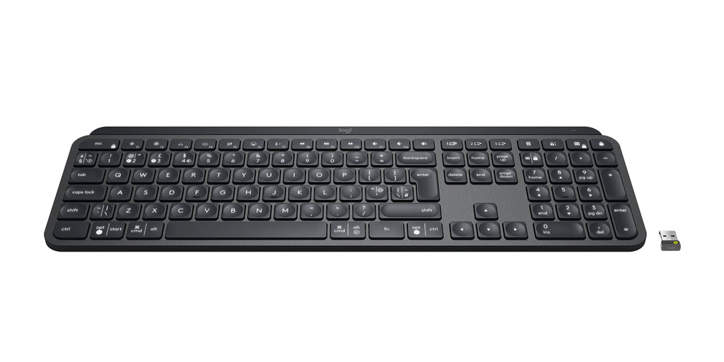 Logitech Master MX Keys for Business teclado Oficina RF Wireless + Bluetooth Inglés internacional Grafito (5)