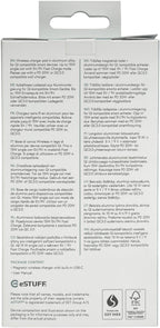 eSTUFF ES638300 cargador de dispositivo móvil Smartphone Aluminio Corriente alterna Cargador inalámbrico Carga rápida Interior (4)