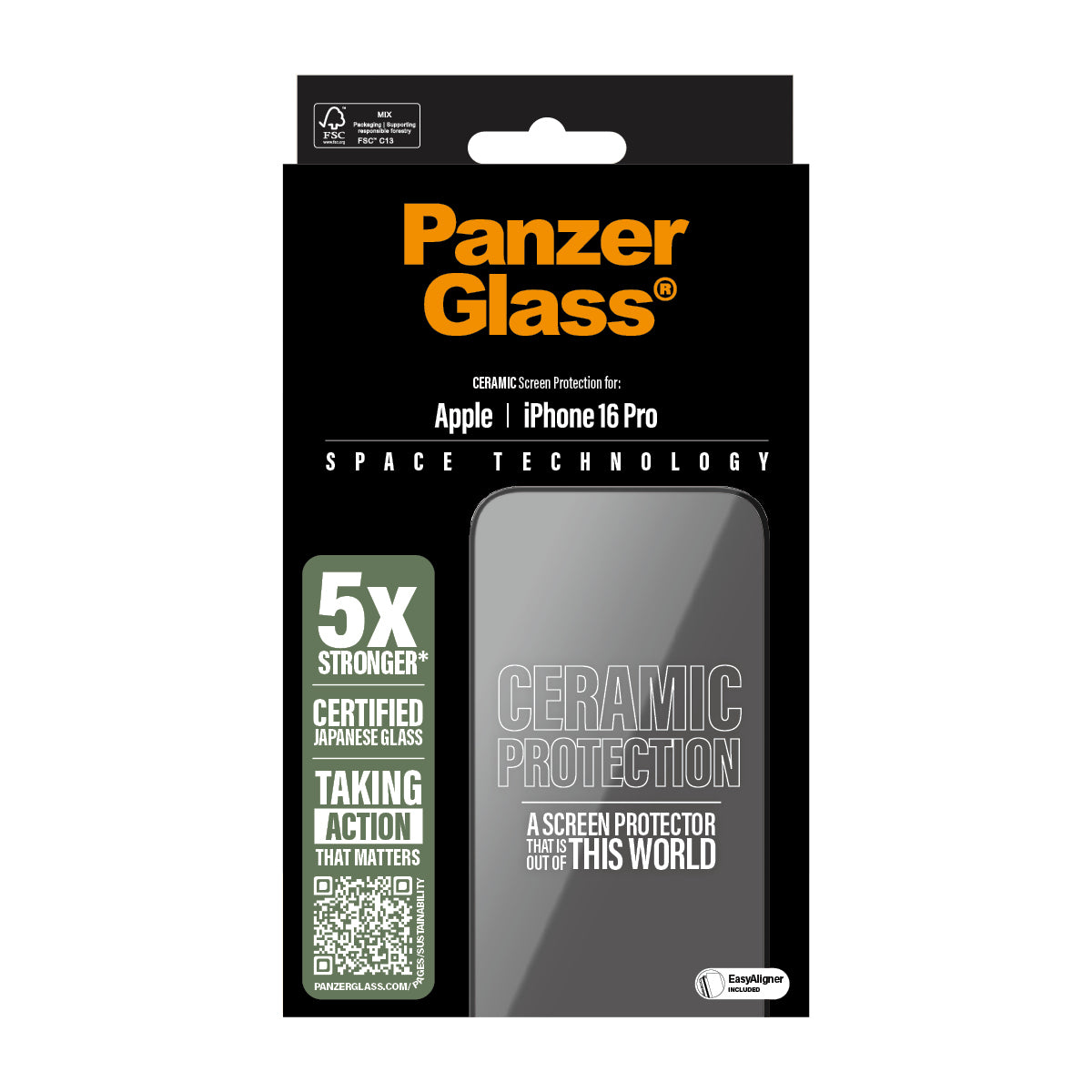 PanzerGlass ® Ceramic Screen Protector iPhone 16 Pro
