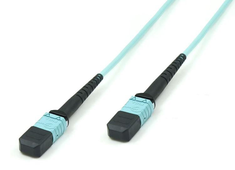 Microconnect FIB996001 Cable de fibra óptica e InfiniBand 1 m MPO Turquesa (2)