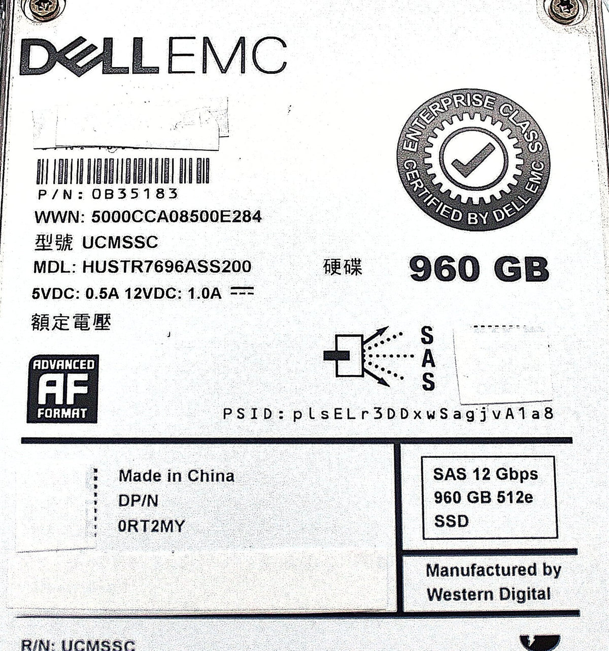 Dell 960GB SSD 2.5 SAS 12G RI RT2MY-RFB – Reacondicionado (4)