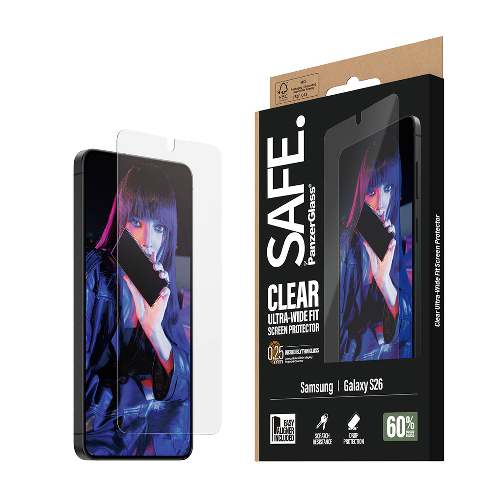PanzerGlass SAFE. by ® Screen Protector Samsung Galaxy S26 | Ultra-Wide Fit w. EasyAligner Protector de pantalla 1 pieza(s) (6)