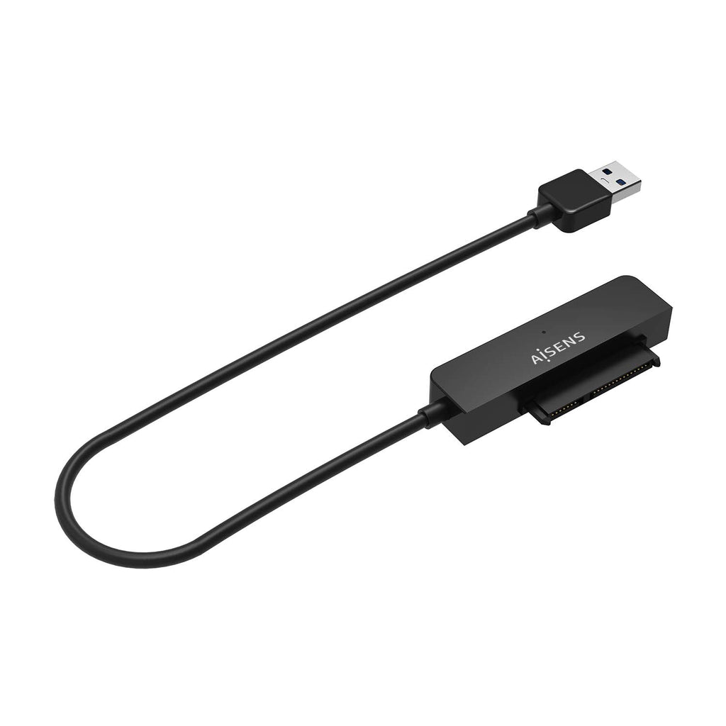 AISENS ASE-25A03B caja para disco duro externo Caja de disco duro (HDD) 2.5" USB con suministro de corriente (3)