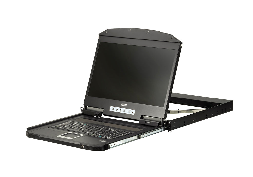 ATEN CL3700NW consola de rack 47 cm (18.5") 1920 x 1080 Pixeles Metal, Plástico Negro 1U (2)