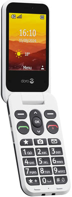 Doro Leva L20 7,11 cm 132 g Negro, Blanco Teléfono básico