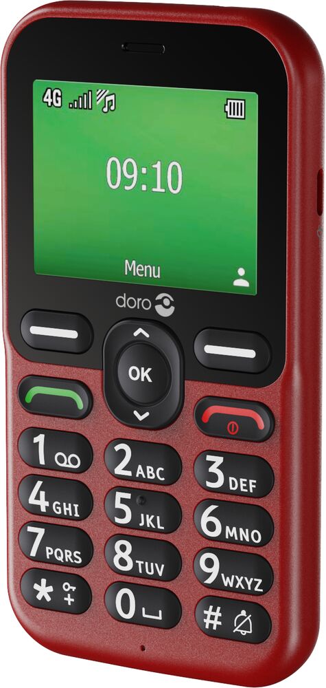 Doro Leva E10 6,1 cm 118,9 g Rojo Teléfono para mayores