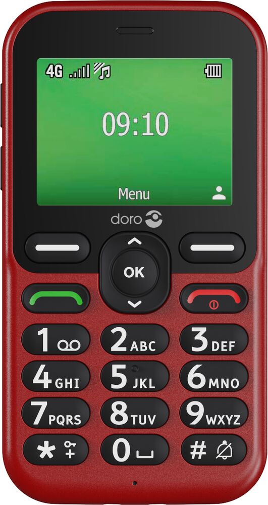 Doro Leva E10 6,1 cm 118,9 g Rojo Teléfono para mayores