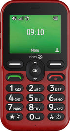 Doro Leva E10 6,1 cm 118,9 g Rojo Teléfono para mayores