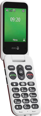 Doro Leva E22 7,11 cm 127,8 g Rojo, Blanco Teléfono básico