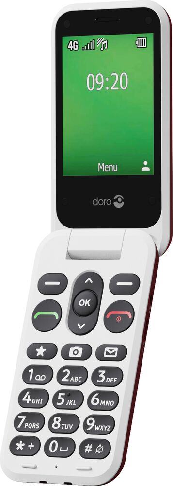 Doro Leva E22 7,11 cm 127,8 g Rojo, Blanco Teléfono básico