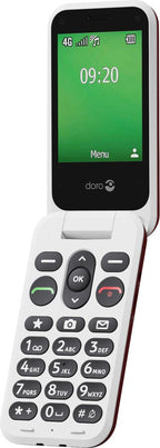 Doro Leva E22 7,11 cm 127,8 g Rojo, Blanco Teléfono básico