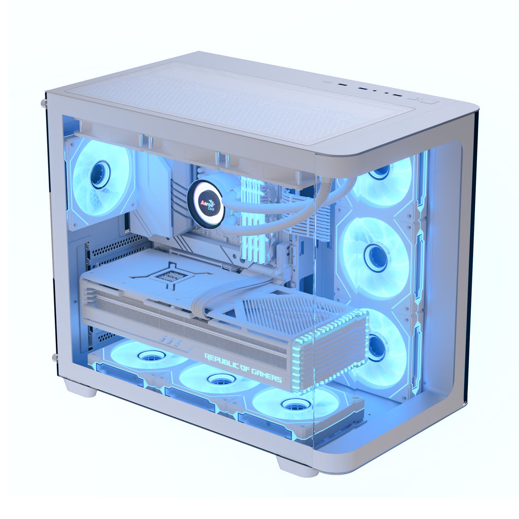 Aerocool P500C Midi Tower Blanco (3)
