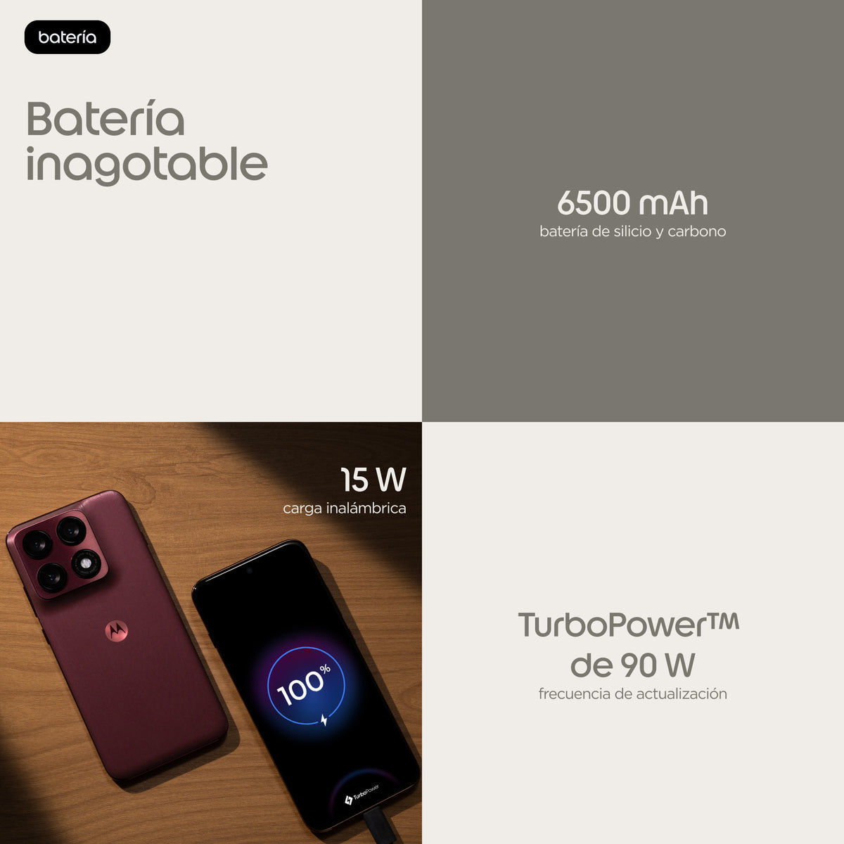 Motorola edge 70 pro 17,2 cm (6.78") SIM doble Android 16.0 5G USB Tipo C 12 GB 512 GB 6500 mAh Burdeos (8)