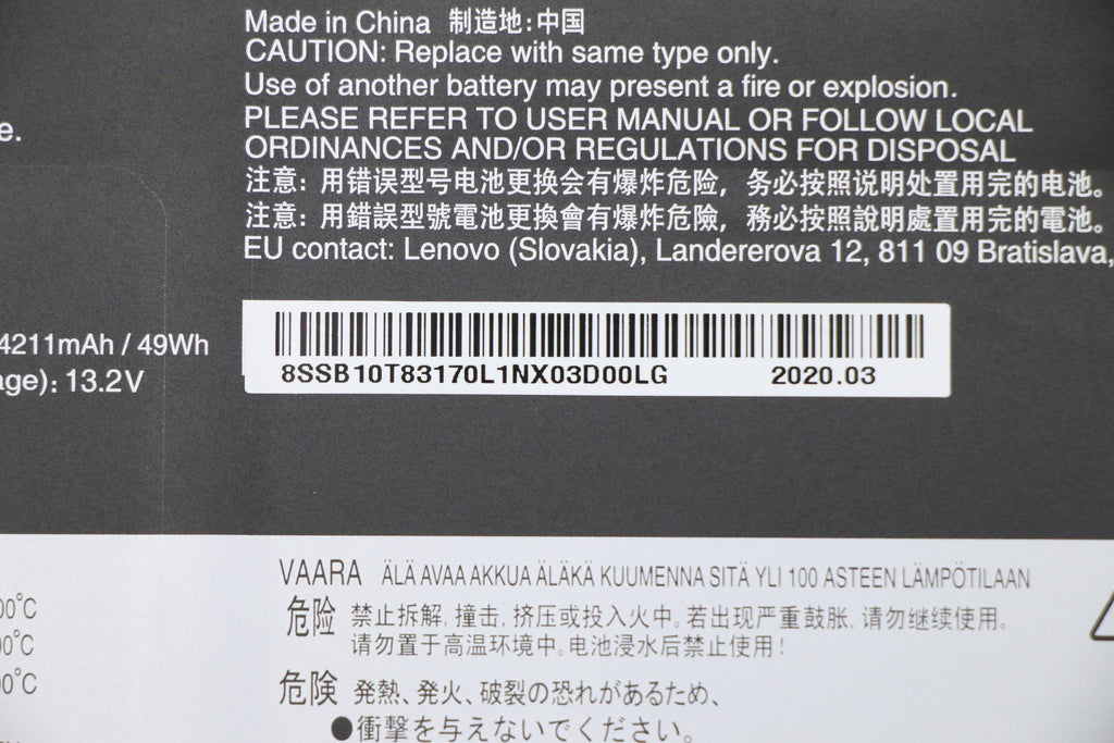 Lenovo 5B10W13927 refacción para laptop Batería (6)