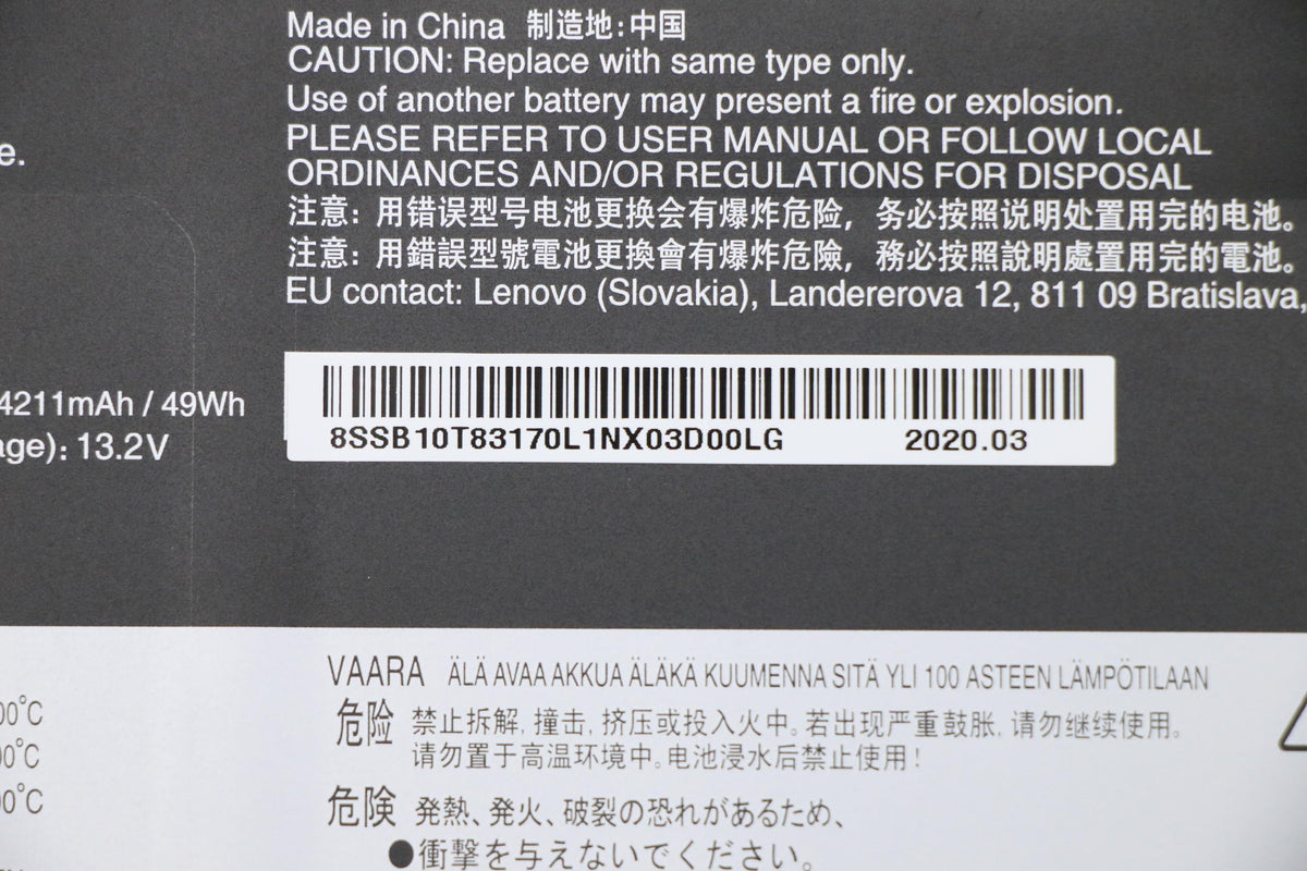 Lenovo 5B10W13927 refacción para laptop Batería (6)