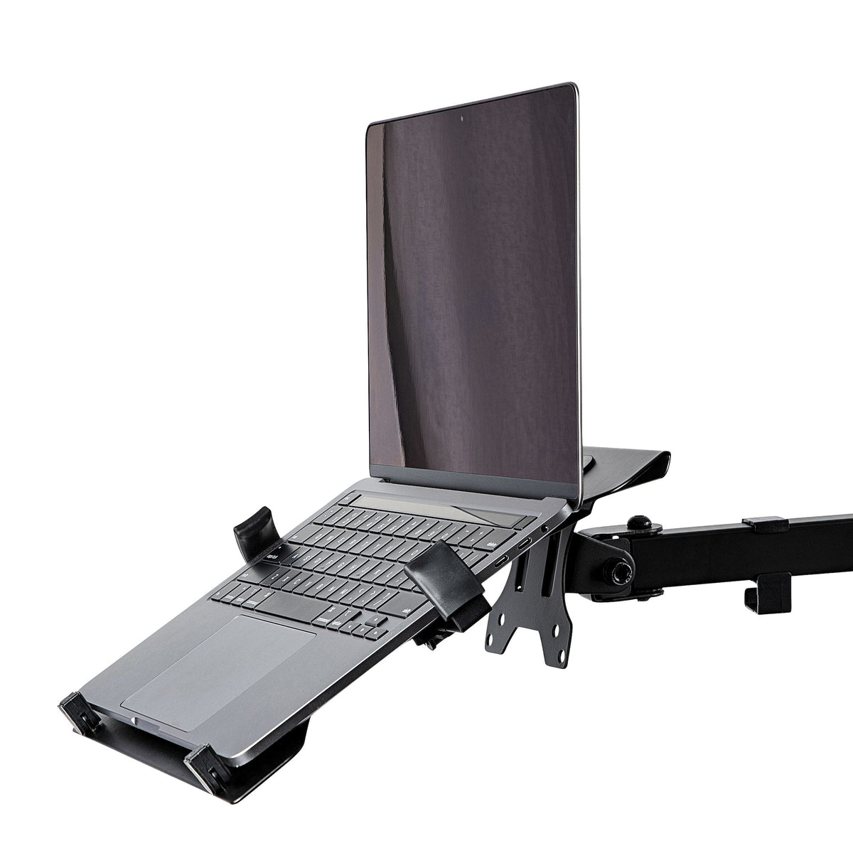 StarTech.com LAPTOP-ARM-TRAY soporte para ordenador portátil Mesita plegable para ordenador portátil Negro (6)