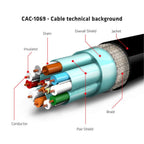 CLUB3D CAC-1069 cable DisplayPort Negro, Plata (5)
