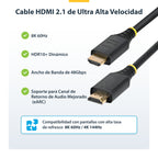 StarTech.com HDMI21-CBL-8K60-3M cable HDMI HDMI tipo A (Estándar) Negro (9)