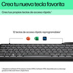 HP 400 Backlit Wired Keyboard teclado Hogar USB Negro (8)