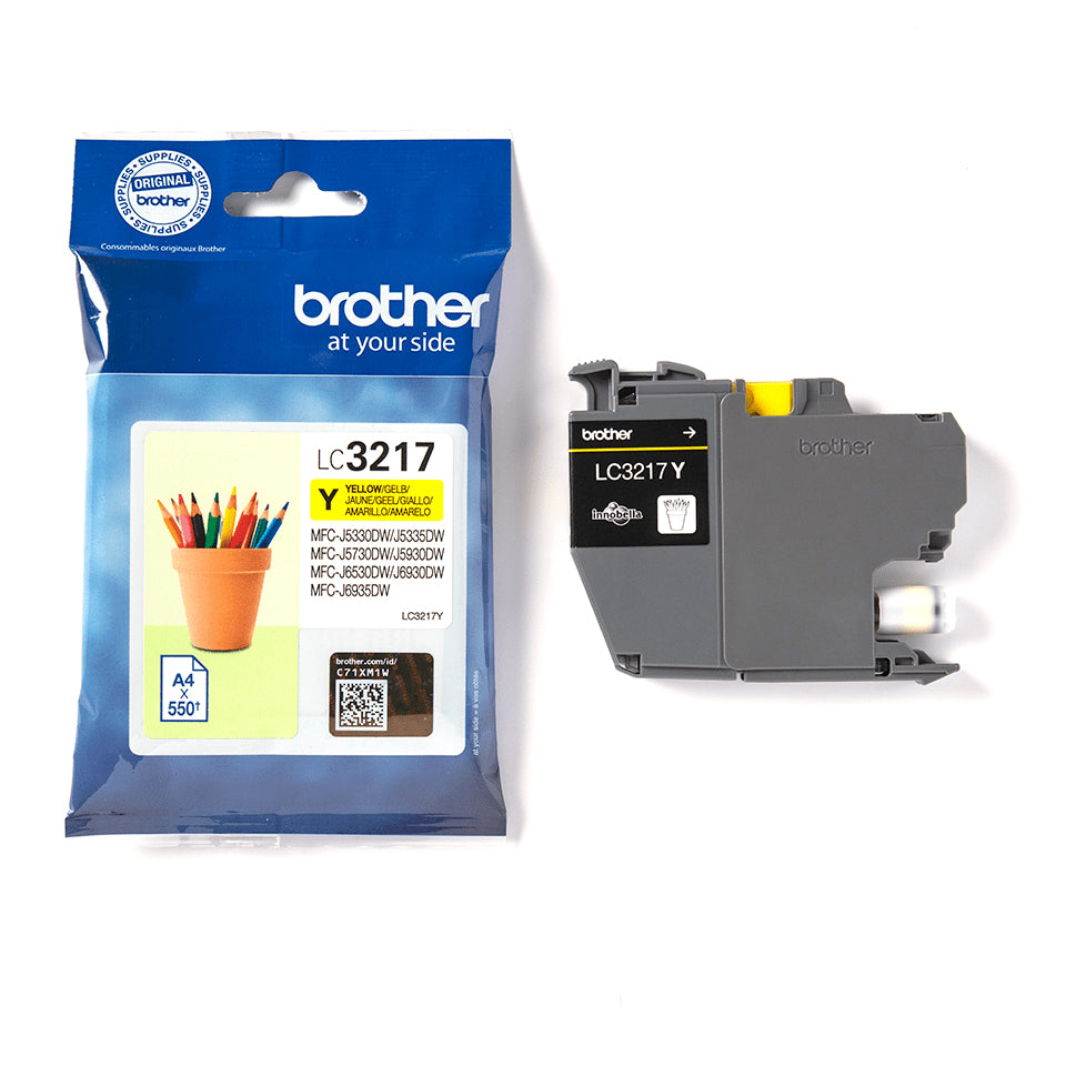 Brother LC3217Y cartucho de tinta 1 pieza(s) Original Amarillo (4)