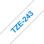 Brother TZE-243 cinta para impresora de etiquetas Azul sobre blanco (2)