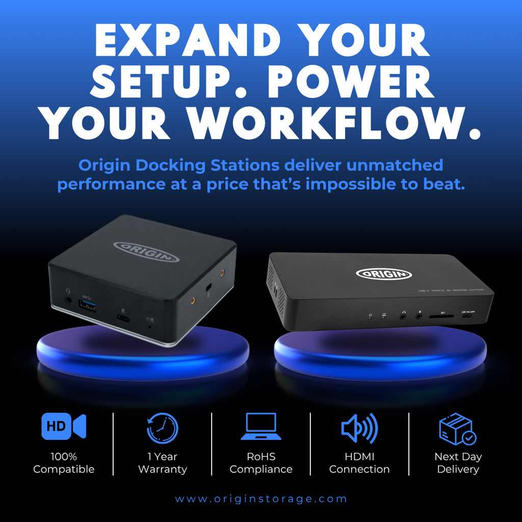 Origin Storage OSDOCK-USBC base para portátil y replicador de puertos