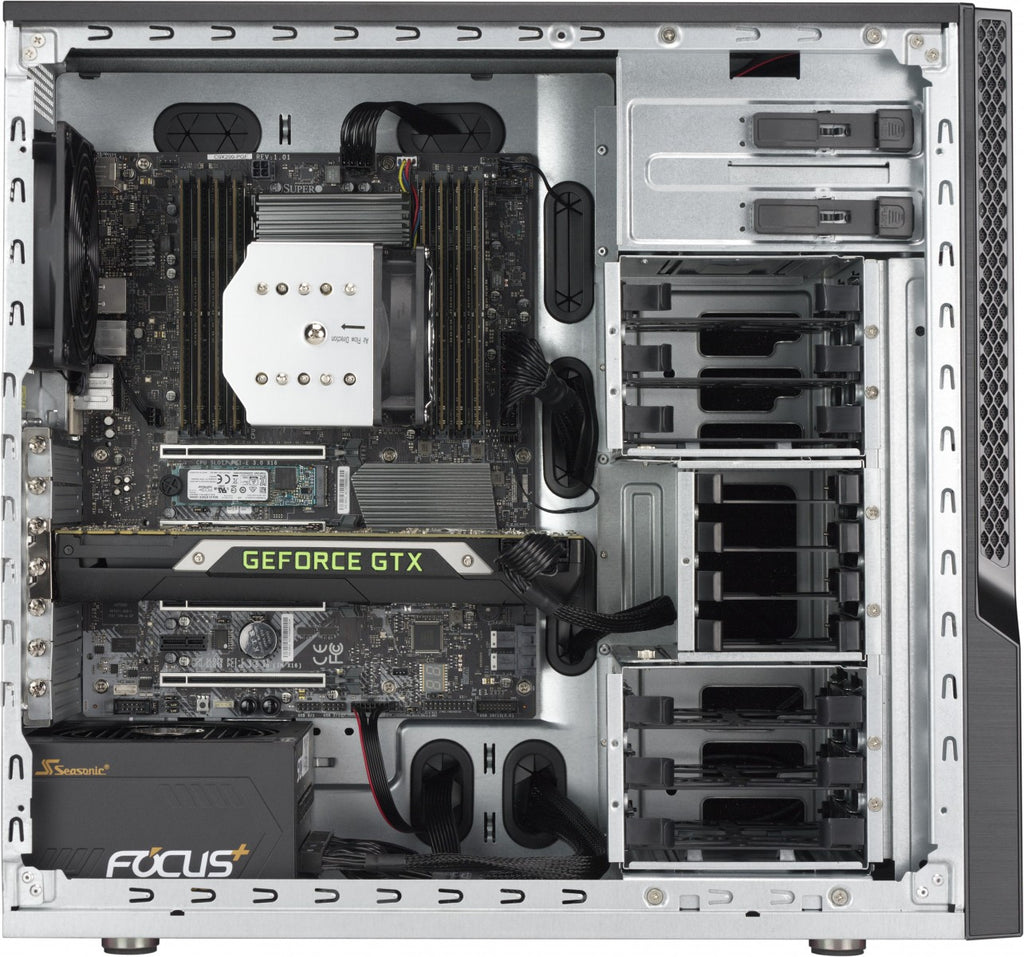Supermicro SuperChassis GS5A-754K Torre media Negro, Gris 750 W