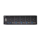 StarTech.com P4DD46A2-KVM-SWITCH interruptor KVM Negro