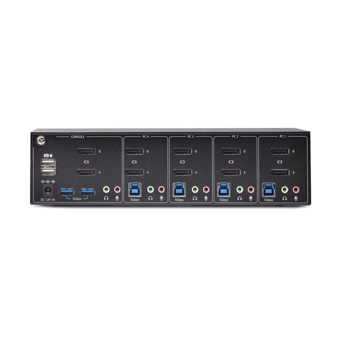 StarTech.com P4DD46A2-KVM-SWITCH interruptor KVM Negro