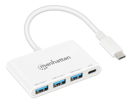 Manhattan 168434 hub de interfaz USB 3.2 Gen 1 (3.1 Gen 1) Type-C 5000 Mbit/s Blanco (2)