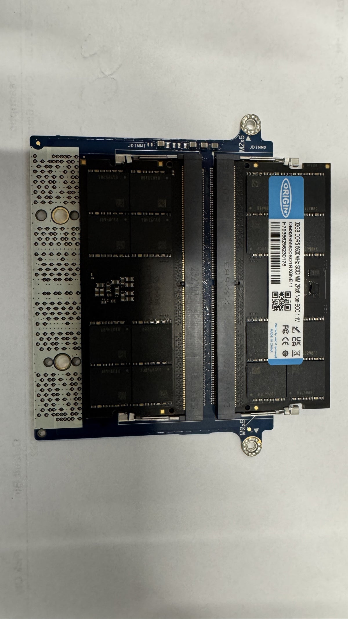 Origin Storage CAMM2XSO32GB módulo de memoria 64 GB 2 x 32 GB DDR5 262-pin SO-DIMM