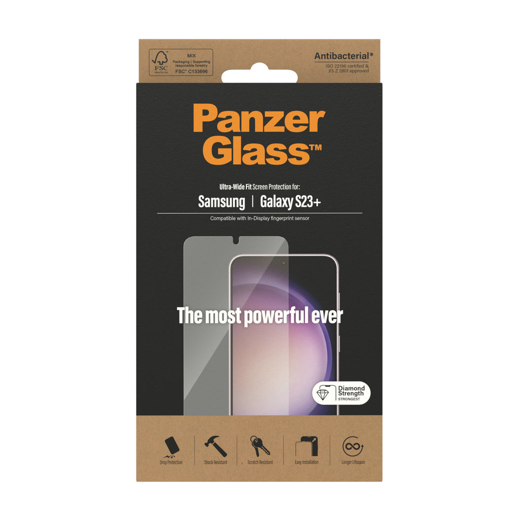 PanzerGlass ® Screen Protector Samsung Galaxy S23+ | Ultra-Wide Fit Protector de pantalla 1 pieza(s) (3)