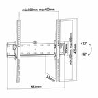 AISENS WT55T-015 soporte para TV 81,3 cm (32") Negro (5)