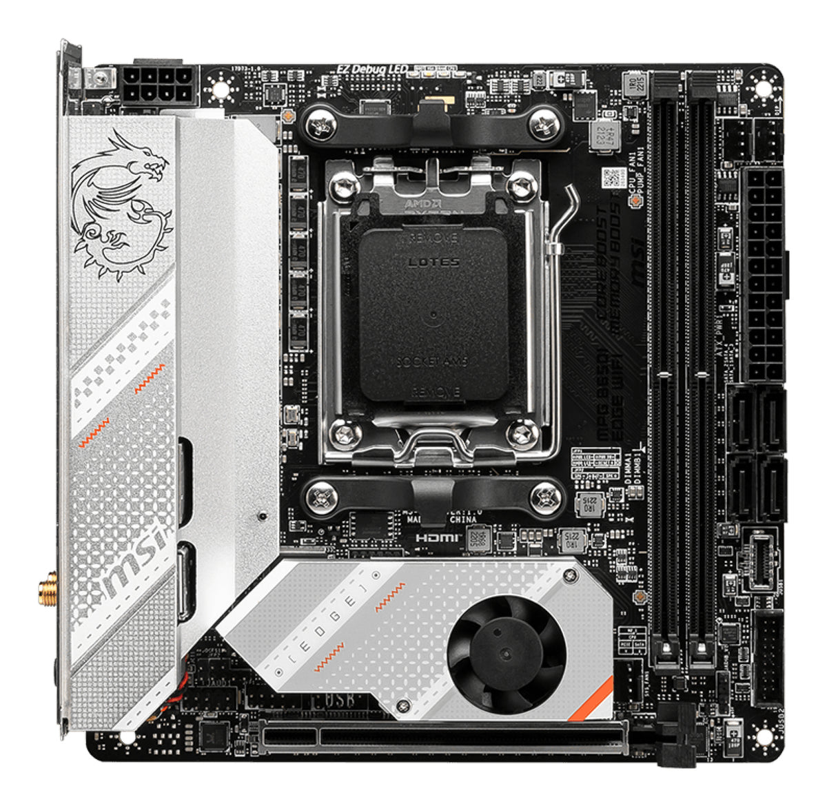 MSI MPG B650I EDGE WIFI placa base AMD B650 Zócalo AM5 mini ITX (3)