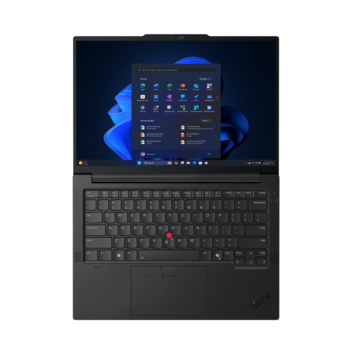 Lenovo ThinkPad E14 Gen 7 (Intel) Copilot+ PC Intel Core Ultra 5 228V Portátil 35,6 cm (14") WUXGA 32 GB LPDDR5x-SDRAM 512 GB SSD Wi-Fi 6E (802.11ax) Windows 11 Pro Negro Nórdico (7)